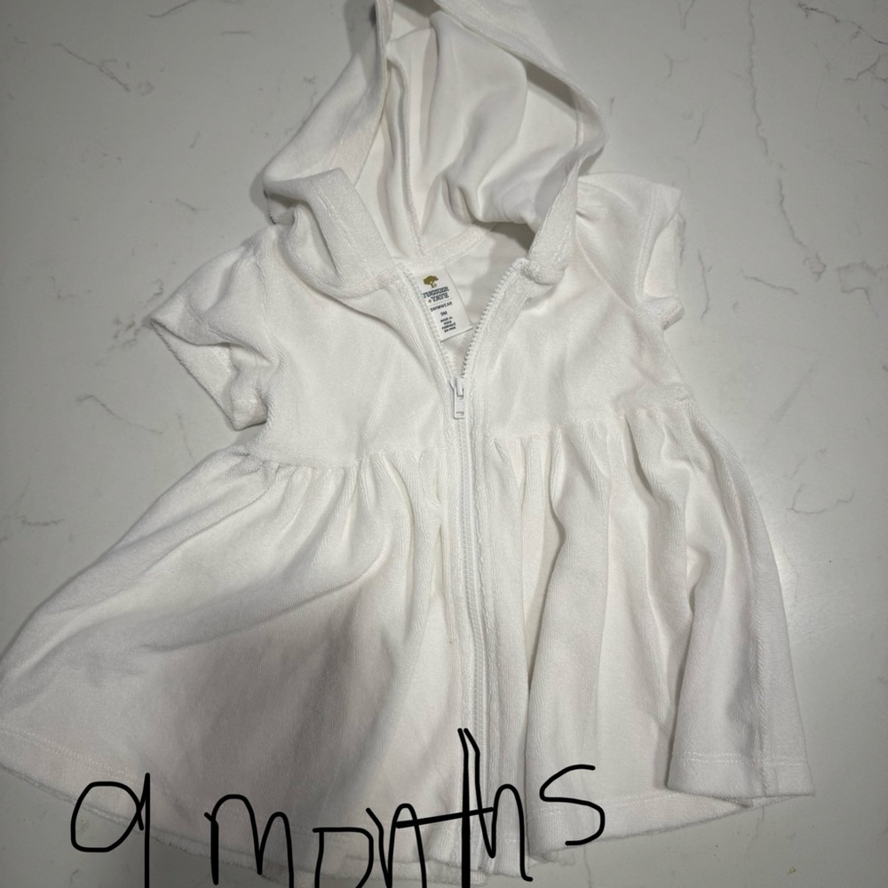 White Baby Hooded Dress